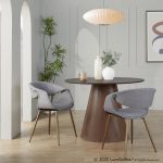 LumiSource Curvo Antique Copper Grey Contemporary Chairs (Set of 2) 10 LumiSource Curvo Antique Copper Grey Contemporary Chairs (Set of 2)