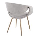 LumiSource Curvo Antique Copper Grey Contemporary Chairs (Set of 2) 14 LumiSource Curvo Antique Copper Grey Contemporary Chairs (Set of 2)