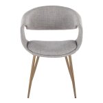 LumiSource Curvo Antique Copper Grey Contemporary Chairs (Set of 2) 16 LumiSource Curvo Antique Copper Grey Contemporary Chairs (Set of 2)