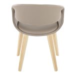 LumiSource Curvo Contemporary Light Grey Chair Natural Wood (Set of 2) 15 LumiSource Curvo Contemporary Light Grey Chair Natural Wood (Set of 2)