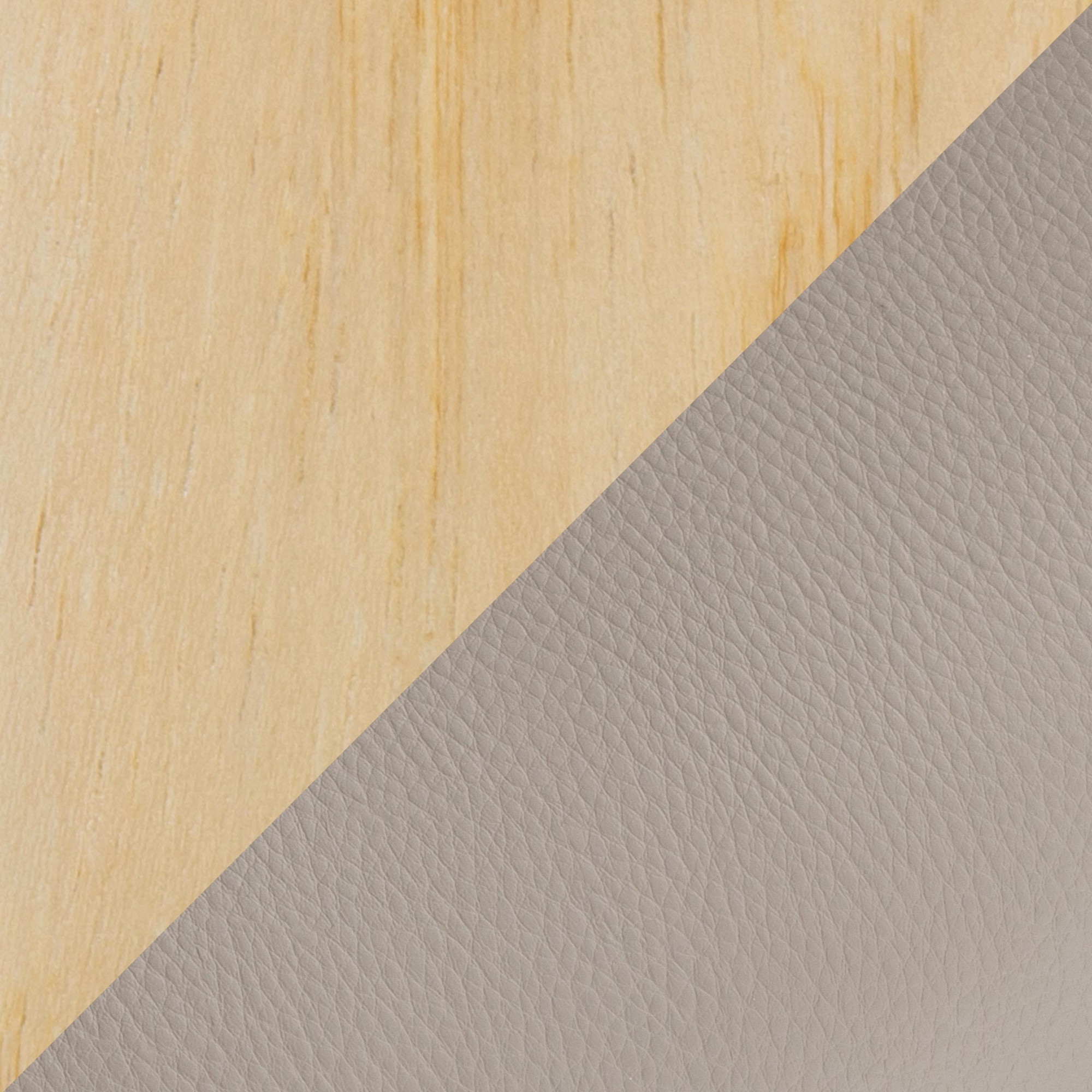 LumiSource Curvo Contemporary Light Grey Chair Natural Wood (Set of 2) 9 LumiSource Curvo Contemporary Light Grey Chair Natural Wood (Set of 2) - Image 9