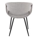 LumiSource Curvo Grey Fabric Black Metal Contemporary Chairs (Set of 2) 15 LumiSource Curvo Grey Fabric Black Metal Contemporary Chairs (Set of 2)