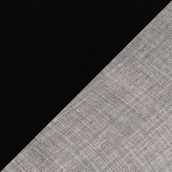 LumiSource Curvo Grey Fabric Black Metal Contemporary Chairs Set of 2 8