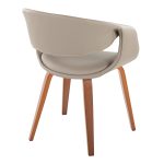 LumiSource Curvo Walnut & Grey Contemporary Chair (Set of 2) 14 LumiSource Curvo Walnut & Grey Contemporary Chair (Set of 2)