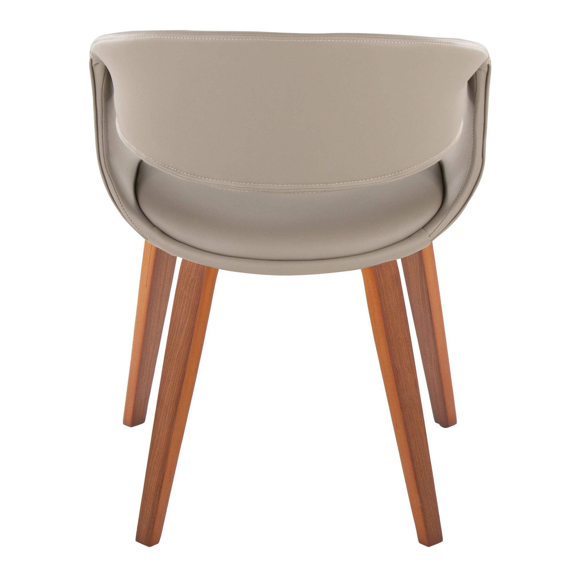 LumiSource Curvo Walnut & Grey Contemporary Chair (Set of 2) 6 LumiSource Curvo Walnut & Grey Contemporary Chair (Set of 2) - Image 6