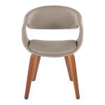 LumiSource Curvo Walnut & Grey Contemporary Chair (Set of 2) 16 LumiSource Curvo Walnut & Grey Contemporary Chair (Set of 2)