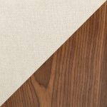 LumiSource Curvo Walnut and Cream Mid-Century Modern Chair 32 LumiSource Curvo Walnut and Cream Mid-Century Modern Chair