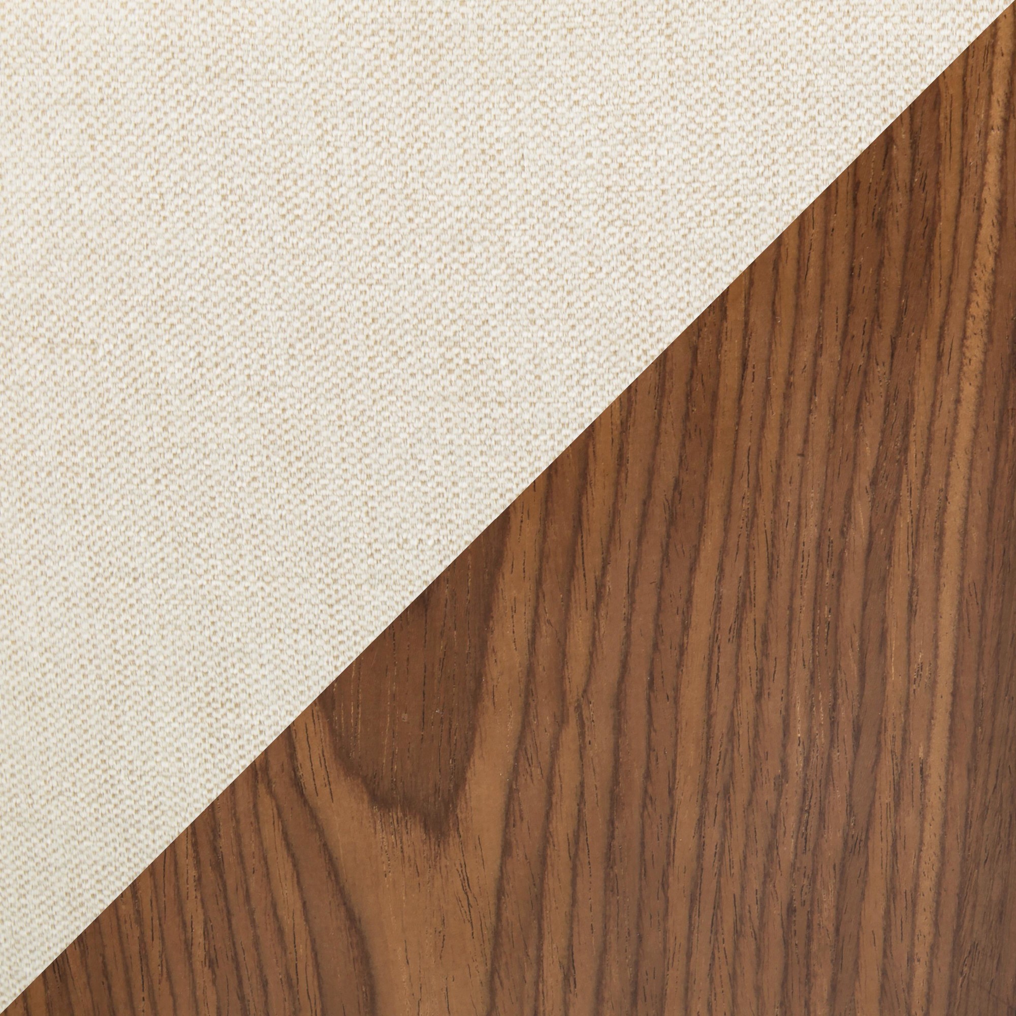 LumiSource Curvo Walnut and Cream Mid-Century Modern Chair 16 LumiSource Curvo Walnut and Cream Mid-Century Modern Chair - Image 16