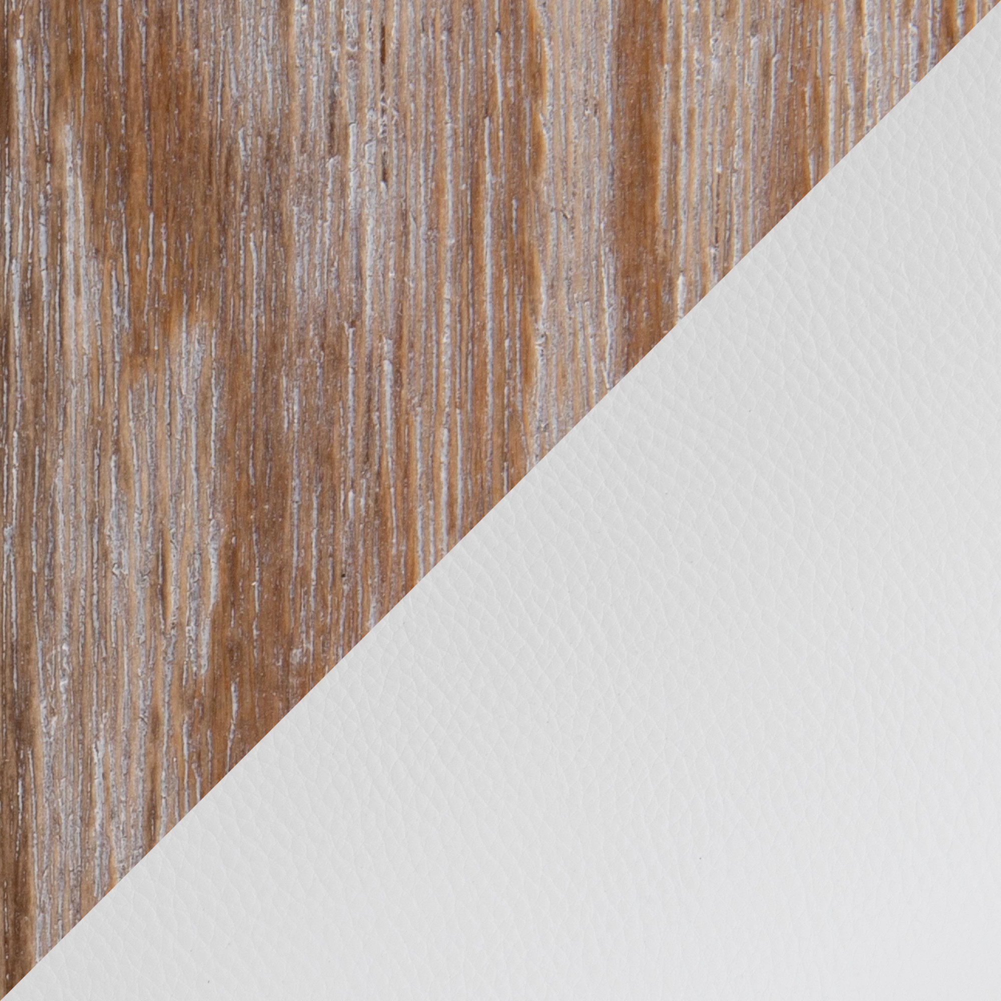 LumiSource Curvo Whitewashed Wood White Faux Leather Contemporary Chairs (Set of 2) 9 LumiSource Curvo Whitewashed Wood White Faux Leather Contemporary Chairs (Set of 2) - Image 9