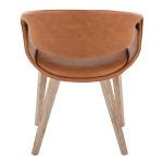 LumiSource Curvo Whitewashed Wood and Camel Contemporary Chairs (Set of 2) 15 LumiSource Curvo Whitewashed Wood and Camel Contemporary Chairs (Set of 2)