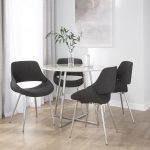 LumiSource Fabrico Charcoal Mid-Century Modern Chairs (Set of 2) 12 LumiSource Fabrico Charcoal Mid-Century Modern Chairs (Set of 2)