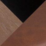 LumiSource Kari Camel Faux Leather Farmhouse Accent Chair