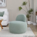 LumiSource Kimi Green Sherpa Contemporary Accent Chair 11 LumiSource Kimi Green Sherpa Contemporary Accent Chair