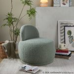 LumiSource Kimi Green Sherpa Contemporary Accent Chair 13 LumiSource Kimi Green Sherpa Contemporary Accent Chair