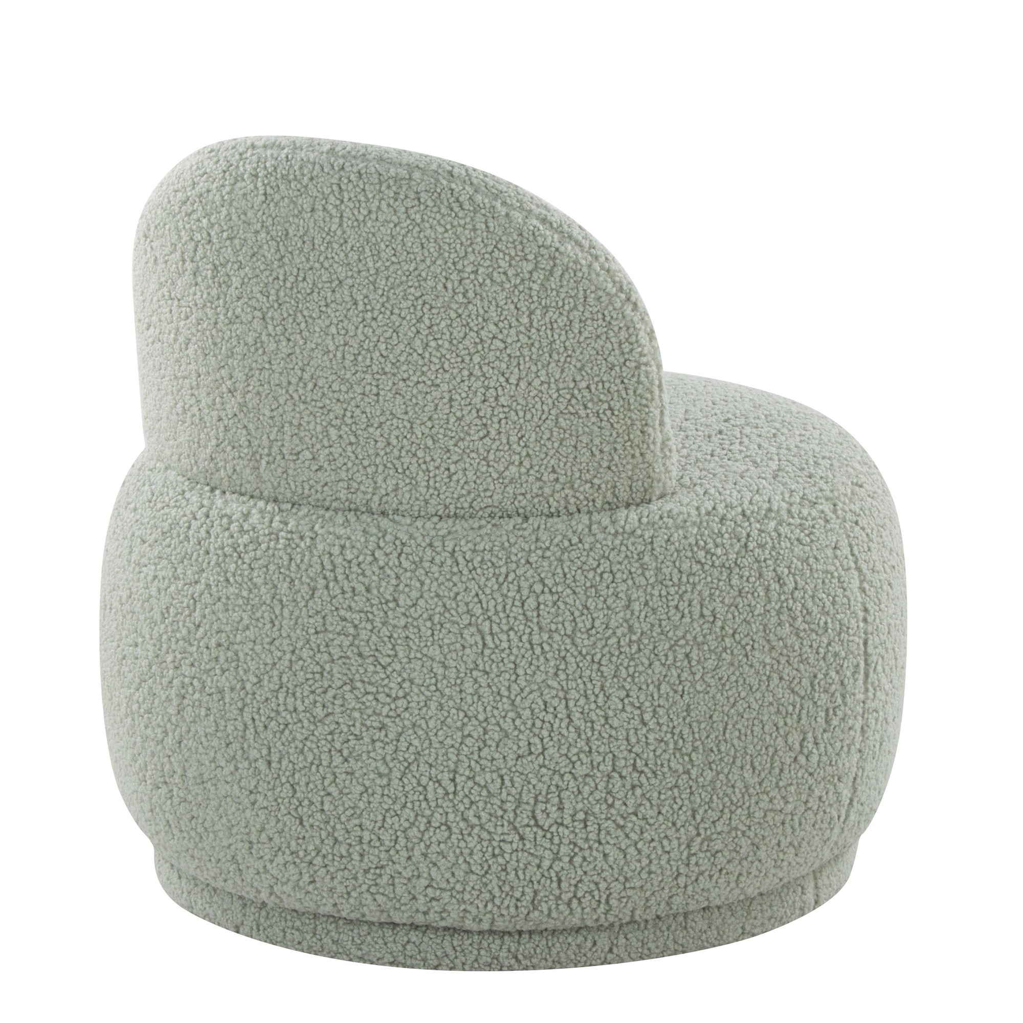 LumiSource Kimi Green Sherpa Contemporary Accent Chair 6 LumiSource Kimi Green Sherpa Contemporary Accent Chair - Image 6