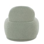 LumiSource Kimi Green Sherpa Contemporary Accent Chair 17 LumiSource Kimi Green Sherpa Contemporary Accent Chair