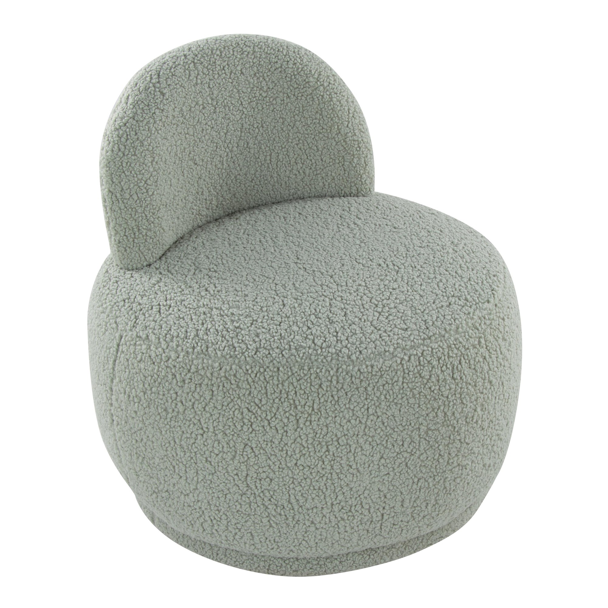 LumiSource Kimi Green Sherpa Contemporary Accent Chair 9 LumiSource Kimi Green Sherpa Contemporary Accent Chair - Image 9