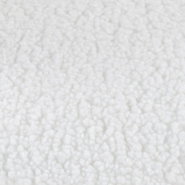 LumiSource Kimi White Sherpa Contemporary Accent Chair 10