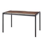 LumiSource Live Edge Black Steel Contemporary Dining Table 20 LumiSource Live Edge Black Steel Contemporary Dining Table