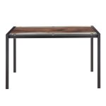 LumiSource Live Edge Black Steel Contemporary Dining Table 22 LumiSource Live Edge Black Steel Contemporary Dining Table