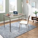 LumiSource Live Edge Contemporary Stainless Steel Glass Top Table 13 LumiSource Live Edge Contemporary Stainless Steel Glass Top Table