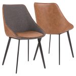 LumiSource Marche Contemporary Brown and Grey Chair (Set of 2) 17 LumiSource Marche Contemporary Brown and Grey Chair (Set of 2)