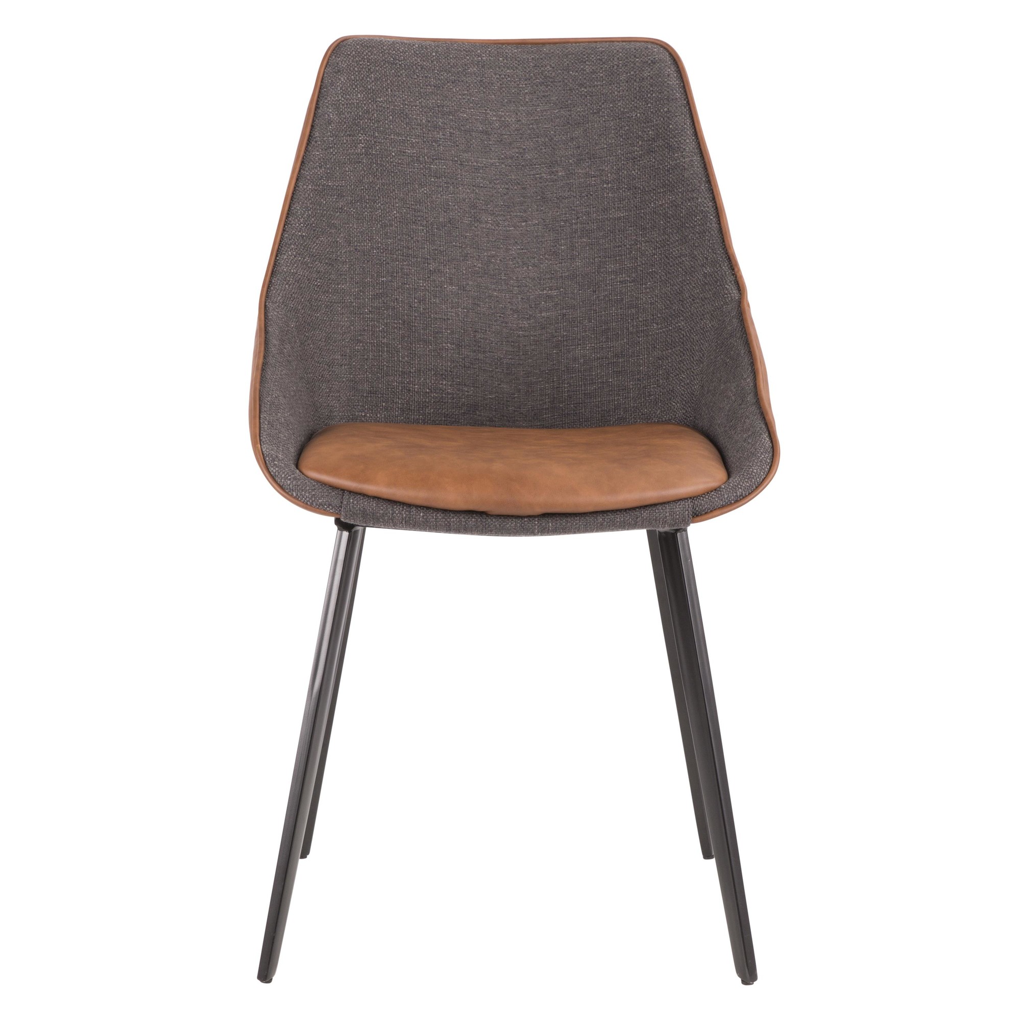 LumiSource Marche Contemporary Brown and Grey Chair (Set of 2) 10 LumiSource Marche Contemporary Brown and Grey Chair (Set of 2) - Image 10