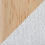 LumiSource Michelle 16-Inch Contemporary Cream Ottoman Natural Wood 14 LumiSource Michelle 16-Inch Contemporary Cream Ottoman Natural Wood