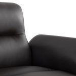 LumiSource Petal Espresso Faux Leather Black Metal Contemporary Accent Chair 24 LumiSource Petal Espresso Faux Leather Black Metal Contemporary Accent Chair