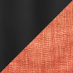 LumiSource Renee Orange Fabric Black Metal Contemporary Accent Chair 14 LumiSource Renee Orange Fabric Black Metal Contemporary Accent Chair