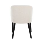 LumiSource Rina Black Wood Cream Mid-Century Dining Chairs (Set of 2) 21 LumiSource Rina Black Wood Cream Mid-Century Dining Chairs (Set of 2)