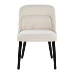 LumiSource Rina Black Wood Cream Mid-Century Dining Chairs (Set of 2) 22 LumiSource Rina Black Wood Cream Mid-Century Dining Chairs (Set of 2)