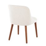 LumiSource Rina Mid-Century Modern Walnut/Cream Dining Chairs (Set of 2) 16 LumiSource Rina Mid-Century Modern Walnut/Cream Dining Chairs (Set of 2)
