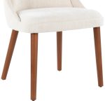 LumiSource Rina Mid-Century Modern Walnut/Cream Dining Chairs (Set of 2) 20 LumiSource Rina Mid-Century Modern Walnut/Cream Dining Chairs (Set of 2)