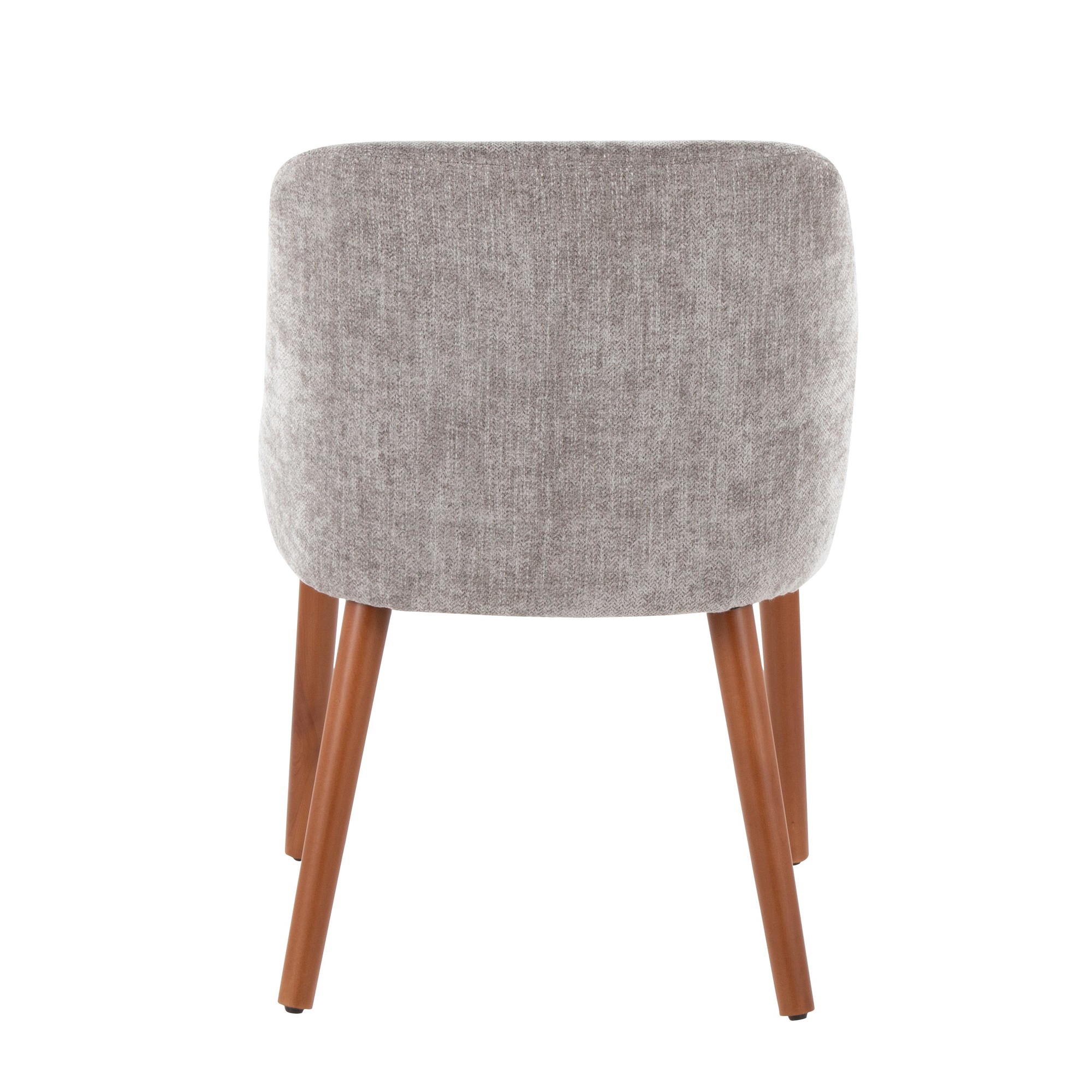 LumiSource Rina Walnut and Grey Mid-Century Modern Chairs (Set of 2) 6 LumiSource Rina Walnut and Grey Mid-Century Modern Chairs (Set of 2) - Image 6