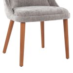 LumiSource Rina Walnut and Grey Mid-Century Modern Chairs (Set of 2) 20 LumiSource Rina Walnut and Grey Mid-Century Modern Chairs (Set of 2)