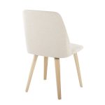 LumiSource Toriano Cream Fabric Mid-Century Dining Chairs (Set of 2) 16 LumiSource Toriano Cream Fabric Mid-Century Dining Chairs (Set of 2)