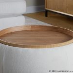 LumiSource Tray 26-Inch Natural Wood Contemporary Storage Pouf Ottoman 13 LumiSource Tray 26-Inch Natural Wood Contemporary Storage Pouf Ottoman