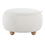 LumiSource Tray 26-Inch Natural Wood Contemporary Storage Pouf Ottoman 17 LumiSource Tray 26-Inch Natural Wood Contemporary Storage Pouf Ottoman