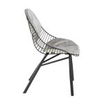 LumiSource Wired Black Metal Light Grey Contemporary Chairs (Set of 2) 14 LumiSource Wired Black Metal Light Grey Contemporary Chairs (Set of 2)