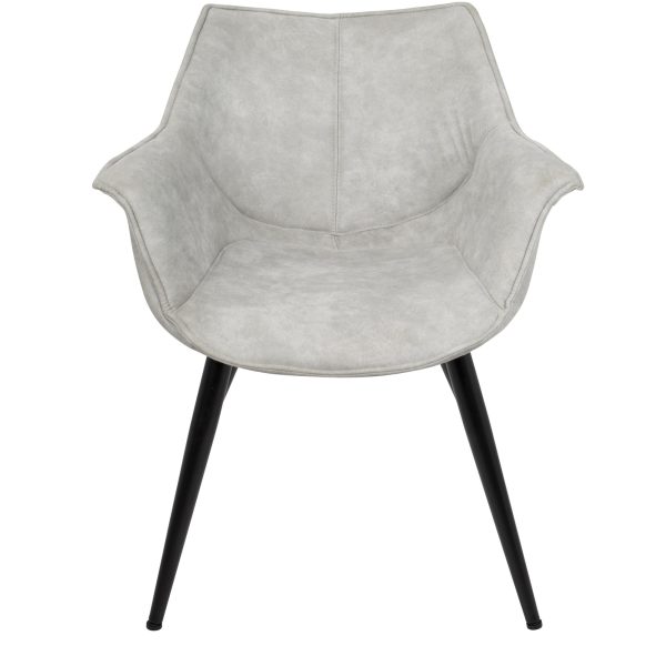LumiSource Wrangler Light Grey Industrial Accent Chairs Set of 2 7