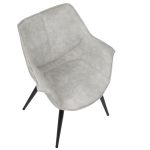 LumiSource Wrangler Light Grey Industrial Accent Chairs (Set of 2) 20 LumiSource Wrangler Light Grey Industrial Accent Chairs (Set of 2)