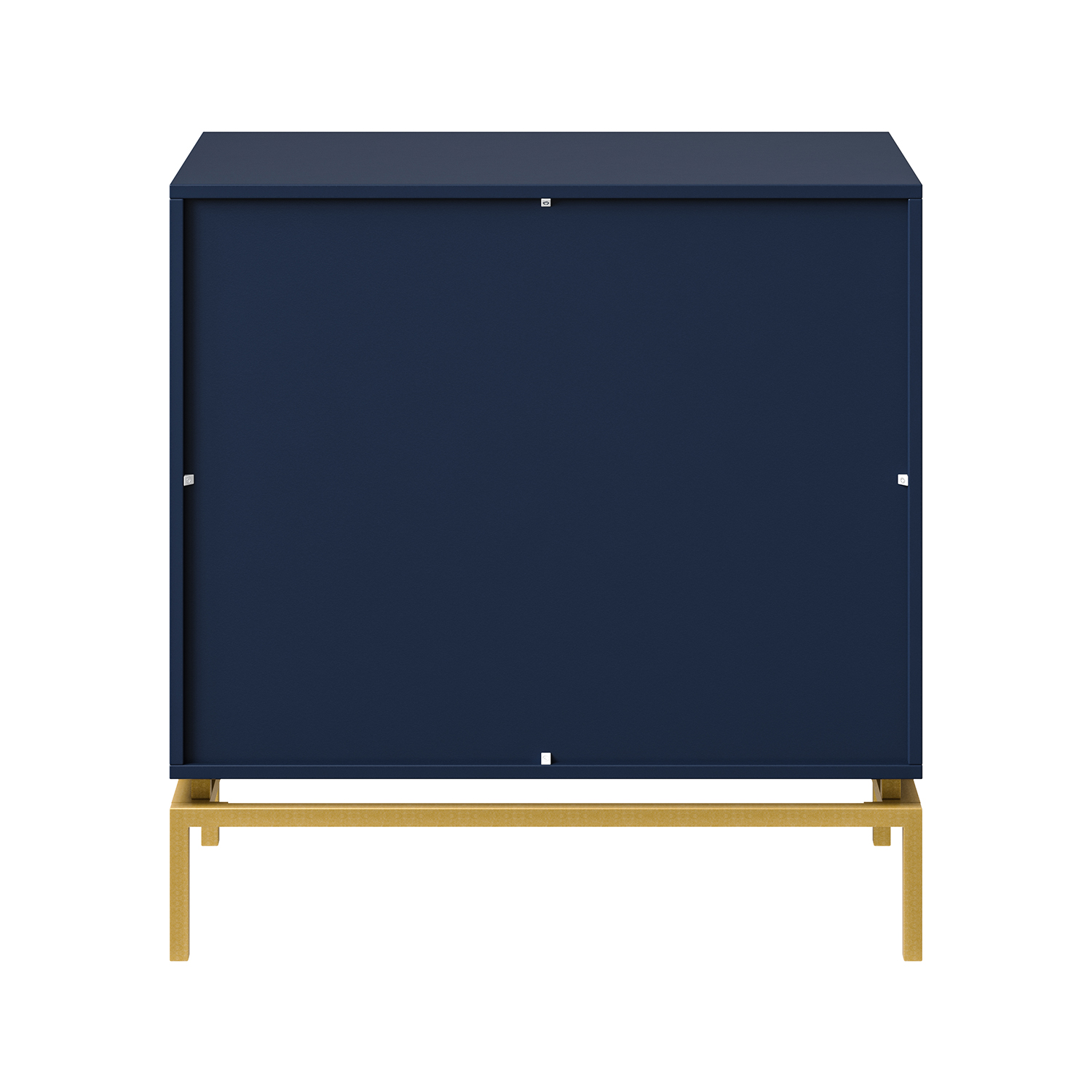 Lydon Navy Mid-Century Embossed 3-Drawer Accent Chest Side Table 4 Lydon Navy Mid-Century Embossed 3-Drawer Accent Chest Side Table - Image 4