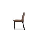 MAVEN Cacao Brown Leather Dining Chair 9 MAVEN Cacao Brown Leather Dining Chair