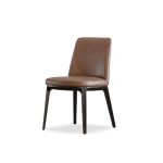 MAVEN Cacao Brown Leather Dining Chair 7 MAVEN Cacao Brown Leather Dining Chair