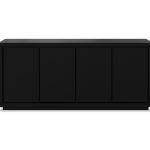 MAZE Matte Black 4-Door Buffet 8 MAZE Matte Black 4-Door Buffet