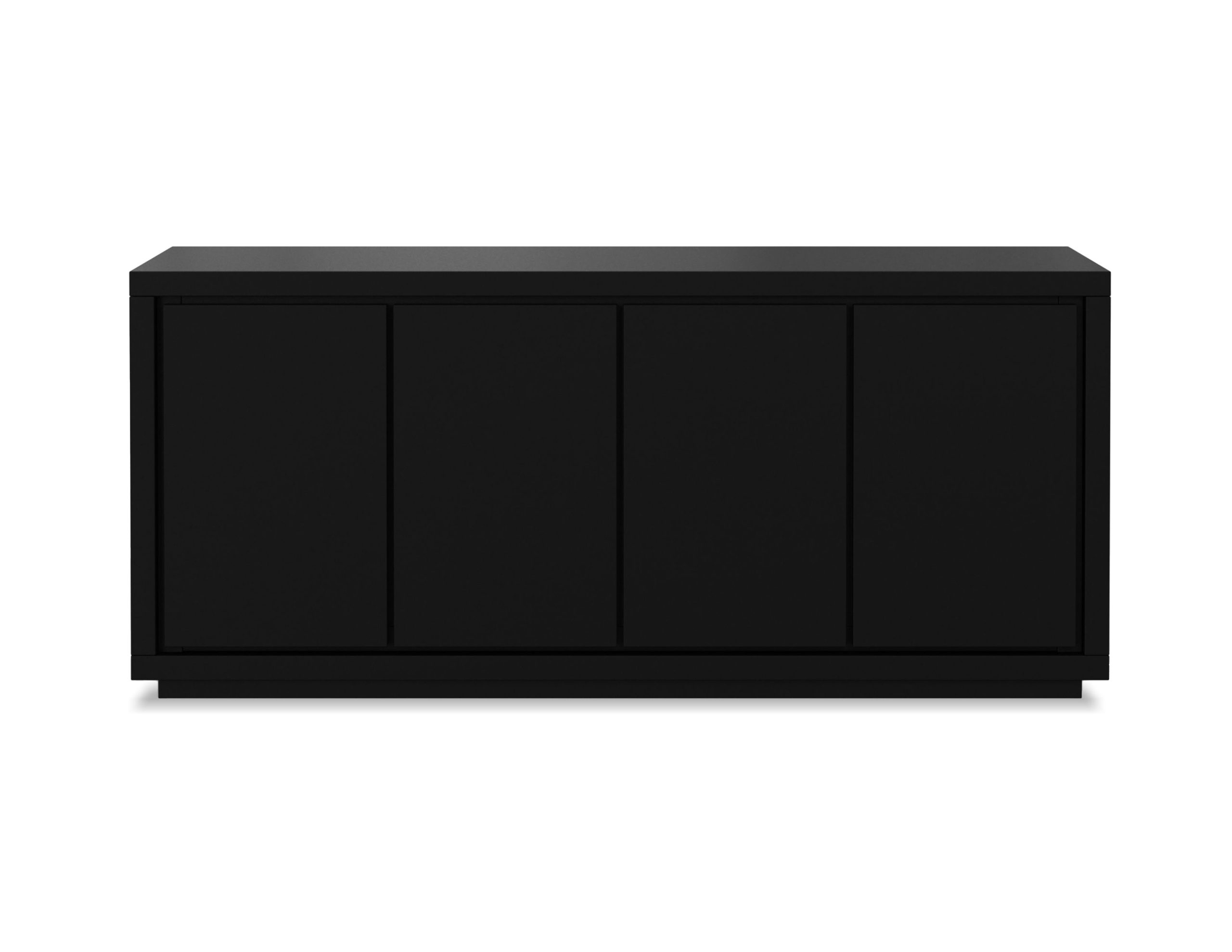 MAZE Matte Black 4-Door Buffet 2 MAZE Matte Black 4-Door Buffet - Image 2