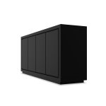 MAZE Matte Black 4-Door Buffet 9 MAZE Matte Black 4-Door Buffet