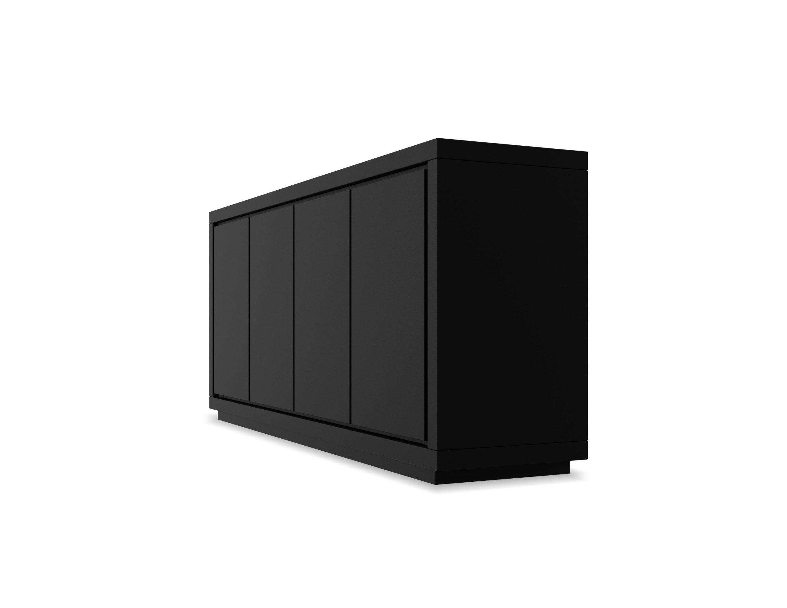 MAZE Matte Black 4-Door Buffet 3 MAZE Matte Black 4-Door Buffet - Image 3
