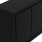 MAZE Matte Black 4-Door Buffet 11 MAZE Matte Black 4-Door Buffet
